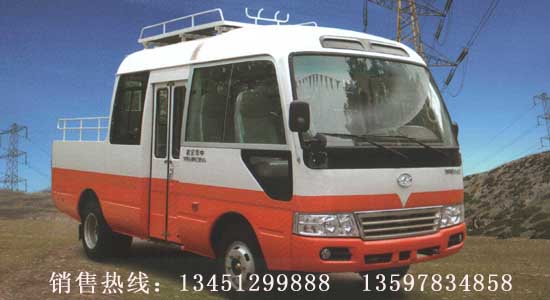 江淮6米9座柴油机电力工程车(国五）